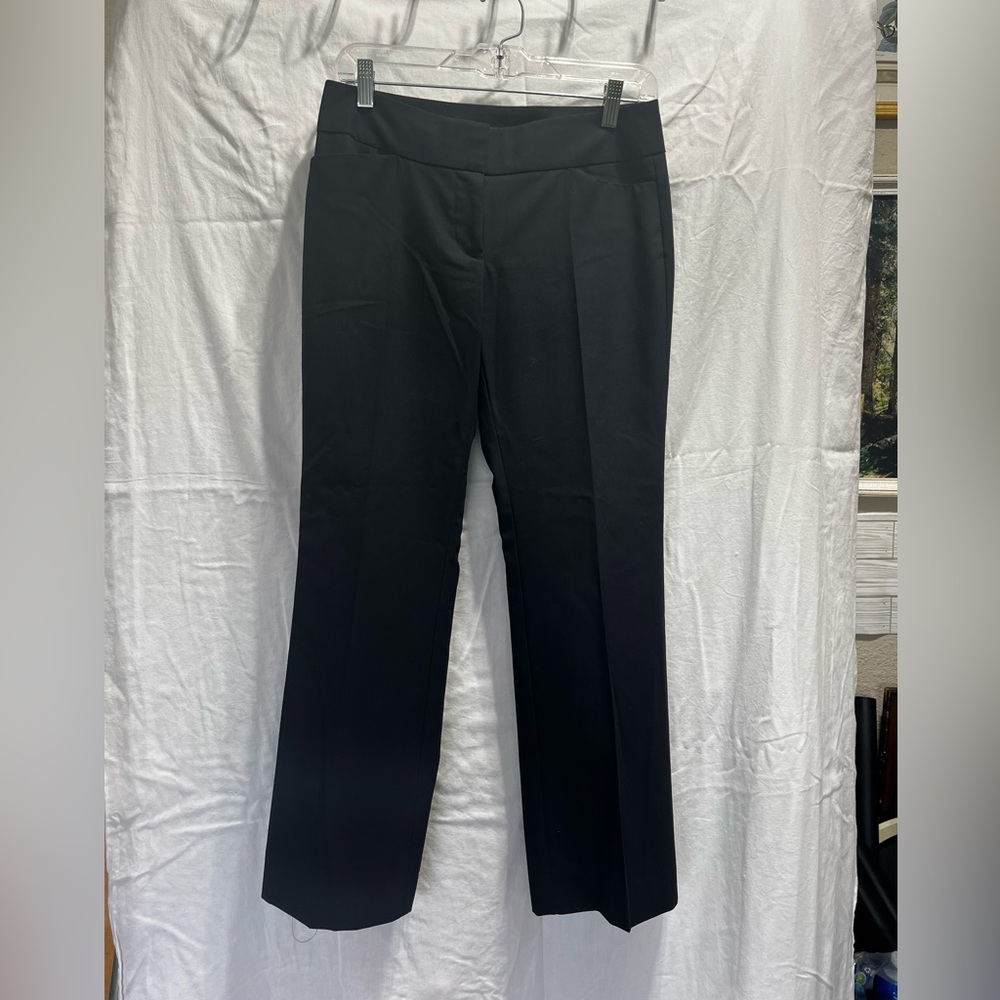 Ann Taylor petite Black Straight-Leg Trousers